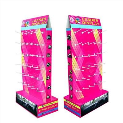 Peg Hook Cosmetics Corrugated Paper Display